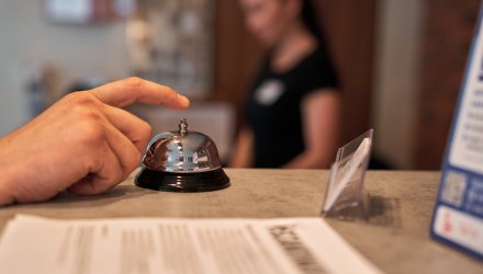 Check-in at the hotel with a driver's license